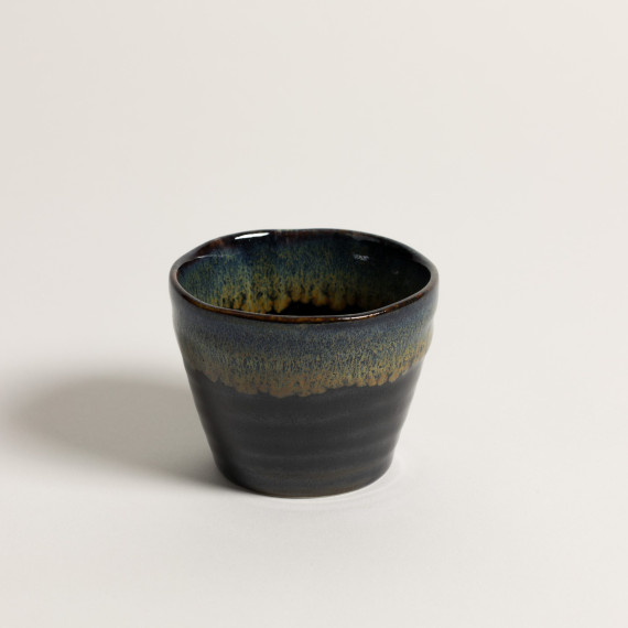 Japanese tea cup -Blue fountain-