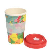Tea cup World map